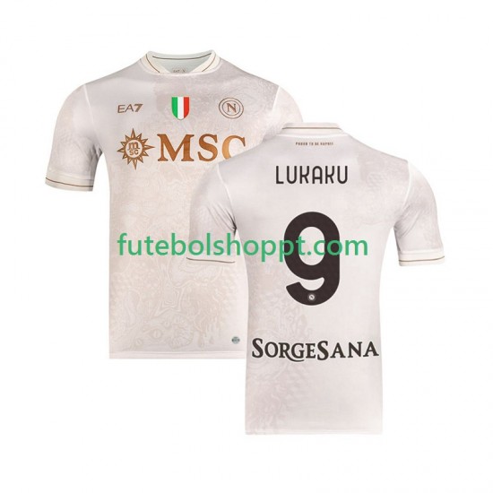 Camisola Homem Napoli Romelu Lukaku 9 Alternativa Equipamento 2025-2026 Manga Curta