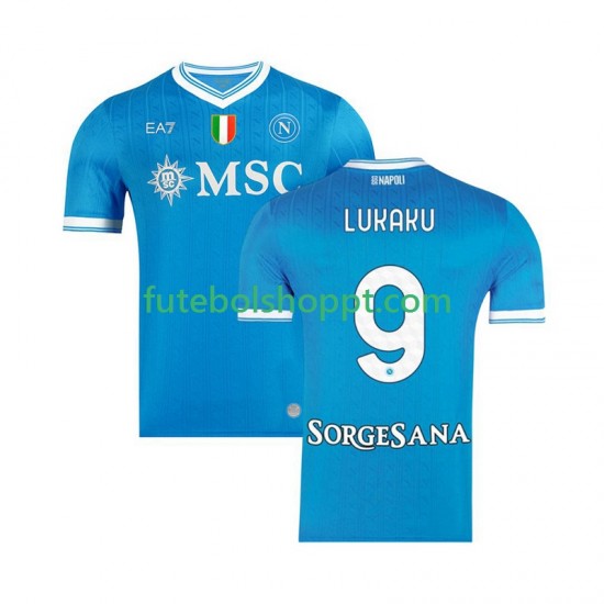 Camisola Homem Napoli Romelu Lukaku 9 Principais Equipamento 2025-2026 Manga Curta