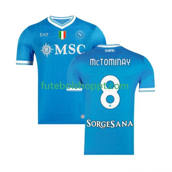 Camisola Homem Napoli Scott McTominay 8 Principais Equipamento 2025-2026 Manga Curta