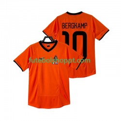 Camisola Homem Países Baixos BERGKAMP 10 2000 Retro Principais Equipamento Manga Curta