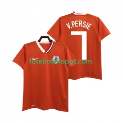 Camisola Homem Países Baixos Robin van Persie 7 Retro Principais Equipamento 2008 Manga Curta