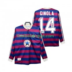 Camisola Homem Newcastle United GINOLA 14 1995 1997 Retro Alternativa Equipamento Manga Comprida