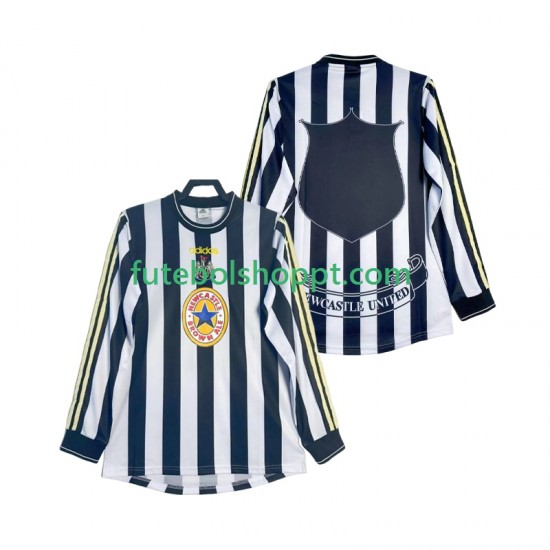 Camisola Homem Newcastle United 1997 Retro Principais Equipamento 1999 Manga Comprida