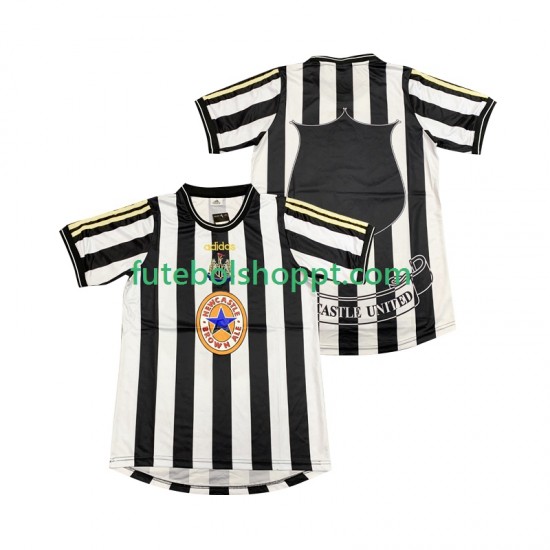 Camisola Homem Newcastle United 1997 Retro Principais Equipamento 1999 Manga Curta