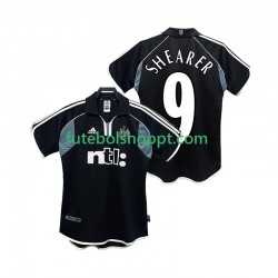 Camisola Homem Newcastle United SHEARER 9 2000 2001 Retro Alternativa Equipamento Manga Curta