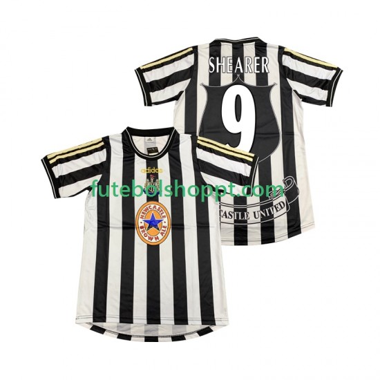 Camisola Homem Newcastle United SHEARER 9 1997 Retro Principais Equipamento 1999 Manga Curta