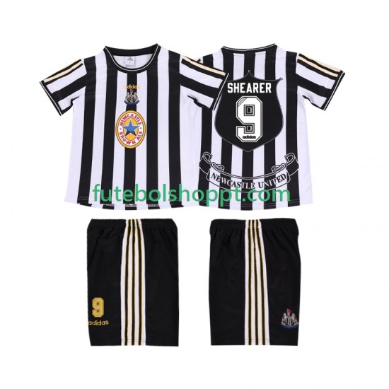 Camisola Júnior Newcastle United SHEARER 9 1997 Retro Principais Equipamento 1999 Manga Curta