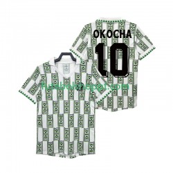 Camisola Homem Nigéria OKOCHA 10 Retro Alternativa Equipamento 1994 Manga Curta