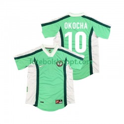 Camisola Homem Nigéria OKOCHA 10 Retro Principais Equipamento 1998 Manga Curta