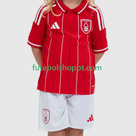 Camisola Júnior Nottingham Forest Principais Equipamento 2025-2026 Manga Curta