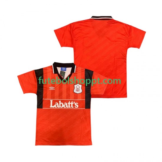Camisola Homem Nottingham Forest 1995 Retro Principais Equipamento 1994 Manga Curta