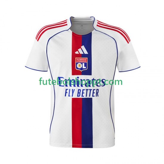 Camisola Homem Olympique Lyonnais Principais Equipamento 2025-2026 Manga Curta