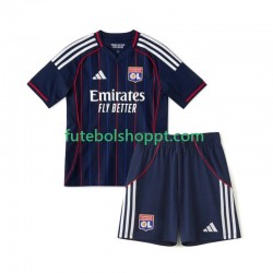 Camisola Júnior Olympique Lyonnais Alternativa Equipamento 2025-2026 Manga Curta