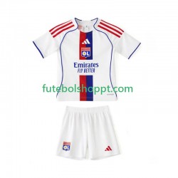Camisola Júnior Olympique Lyonnais Principais Equipamento 2025-2026 Manga Curta