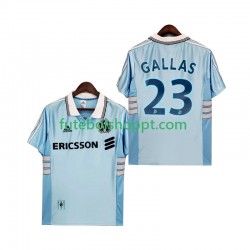 Camisola Homem Olympique de Marseille Gallas 23 Retro Alternativa Equipamento 1998 1999 Manga Curta