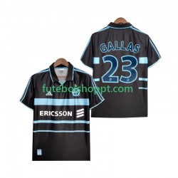 Camisola Homem Olympique de Marseille Gallas 23 2000 Retro Terceiro Equipamento 1999 Manga Curta