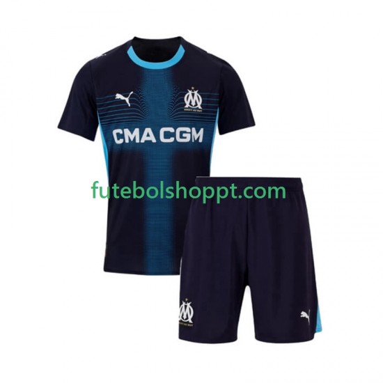 Camisola Júnior Olympique de Marseille Alternativa Equipamento 2025-2026 Manga Curta