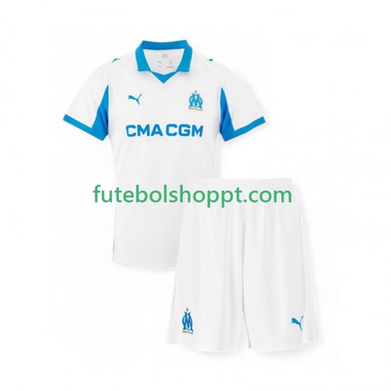 Camisola Júnior Olympique de Marseille Principais Equipamento 2025-2026 Manga Curta