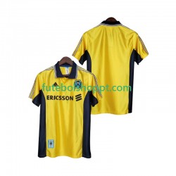 Camisola Homem Olympique de Marseille Retro Terceiro Equipamento 1998 1999 Manga Curta