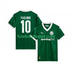 Camisola Homem Palmeiras Paulinho 10 Principais Equipamento 2025-2026 Manga Curta