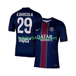 Camisola Homem Paris Saint-Germain Bradley Barcola 29 Principais Equipamento 2025-2026 Manga Curta