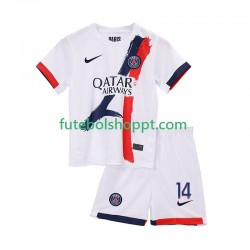 Camisola Júnior Paris Saint-Germain Desire Doue 14 Alternativa Equipamento 2025-2026 Manga Curta