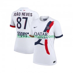 Camisola Homem Paris Saint-Germain Joao Neves 87 Alternativa Equipamento 2025-2026 Manga Curta