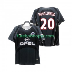 Camisola Homem Paris Saint-Germain RONALDINHO 20 2001 Retro Terceiro Equipamento 2002 Manga Curta