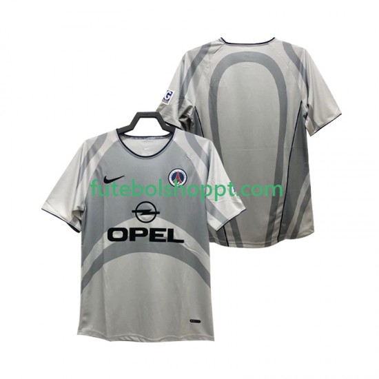 Camisola Homem Paris Saint-Germain 2001 Retro Alternativa Equipamento 2002 Manga Curta