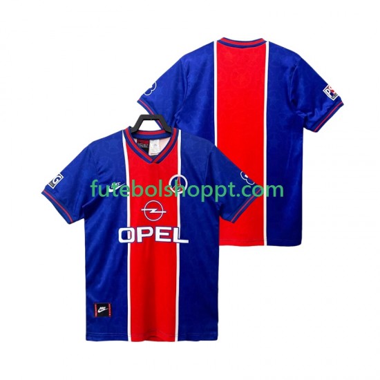 Camisola Homem Paris Saint-Germain 1995 1996 Retro Principais Equipamento Manga Curta