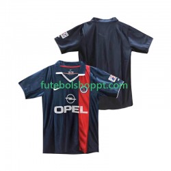 Camisola Homem Paris Saint-Germain 2001 Retro Principais Equipamento 2002 Manga Curta