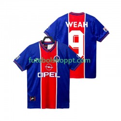 Camisola Homem Paris Saint-Germain WEAH 9 1995 1996 Retro Principais Equipamento Manga Curta