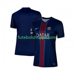 Camisola Mulher Paris Saint-Germain Principais Equipamento 2025-2026 Manga Curta