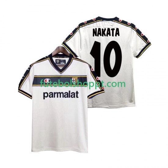 Camisola Homem Parma NAKATA 10 2003 Retro Alternativa Equipamento 2002 Manga Curta