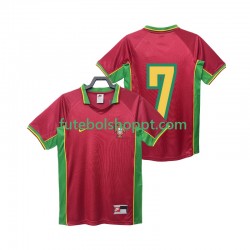 Camisola Homem Portugal 7 Retro Principais Equipamento 1998 Manga Curta