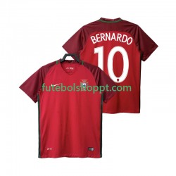 Camisola Homem Portugal BERNARDO 10 2016 Retro Principais Equipamento Manga Curta
