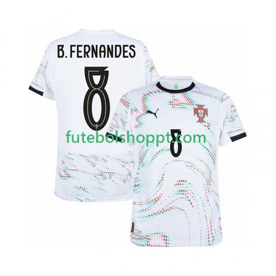Camisola Homem Portugal Bruno Fernandes 8 Alternativa Equipamento 2025-2026 Manga Curta