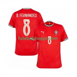 Camisola Homem Portugal Bruno Fernandes 8 Principais Equipamento 2025-2026 Manga Curta
