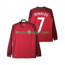 Camisola Homem Portugal Cristiano Ronaldo 7 2016 Retro Principais Equipamento Manga Comprida