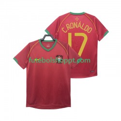 Camisola Homem Portugal Crstiano Ronaldo 17 Retro Principais Equipamento 2006 Manga Curta