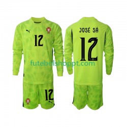 Camisola Júnior Portugal Jose Sa 12 Guarda-redes Principais Equipamento 2025 Manga Comprida
