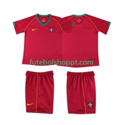 Camisola Júnior Portugal Retro Principais Equipamento 2006 Manga Curta