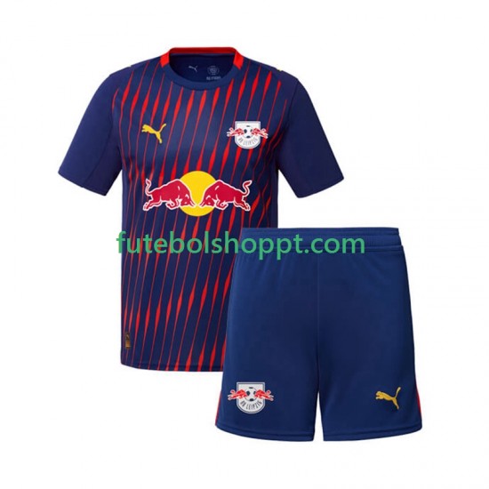 Camisola Júnior RB Leipzig Alternativa Equipamento 2025-2026 Manga Curta