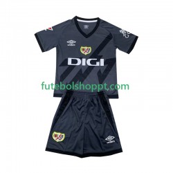 Camisola Júnior Rayo Vallecano Terceiro Equipamento 2024-2025 Manga Curta