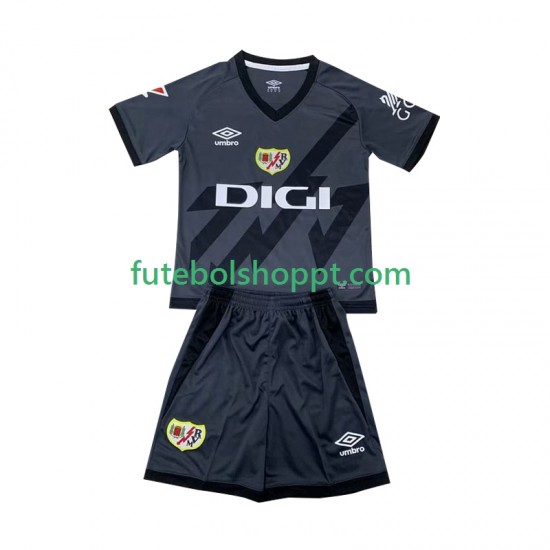 Camisola Júnior Rayo Vallecano Terceiro Equipamento 2024-2025 Manga Curta