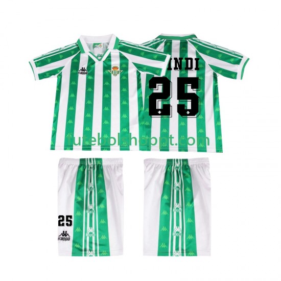 Camisola Júnior Real Betis FINIDI 25 1996 1997 Retro Principais Equipamento Manga Curta