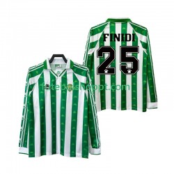 Camisola Homem Real Betis FINIDI 25 1996 1997 Retro Principais Equipamento Manga Comprida