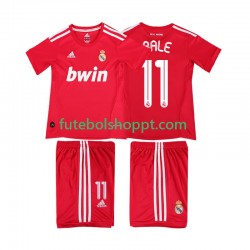 Camisola Júnior Real Madrid BALE 11 2012 Retro Terceiro Equipamento 2011 Manga Curta