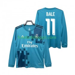 Camisola Homem Real Madrid BALE 11 2017 2018 Retro Terceiro Equipamento Manga Comprida