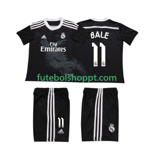 Camisola Júnior Real Madrid Bale 11 2014 Retro Terceiro Equipamento Manga Curta